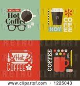 Vector Clip Art of Retro Cot Coffee Designs by Elena