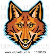 Vector Clip Art of Retro Coyote Mascot by Patrimonio