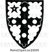Vector Clip Art of Retro Cross Coat of Arms by Prawny Vintage