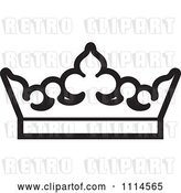 Vector Clip Art of Retro Crown by Lal Perera