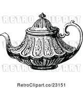 Vector Clip Art of Retro Decorative Tea Pot 2 by Prawny Vintage