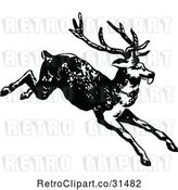 Vector Clip Art of Retro Deer 1 by Prawny Vintage