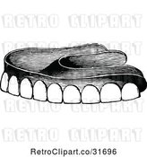 Vector Clip Art of Retro Dentures by Prawny Vintage
