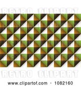 Vector Clip Art of Retro Diamond Brown Green and Orange Texture Background by Michaeltravers