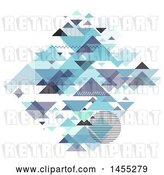 Vector Clip Art of Retro Diamond Formed of Geometric Pyramids on White by KJ Pargeter