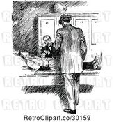Vector Clip Art of Retro Doctors Tending to an Injured Guy by Prawny Vintage
