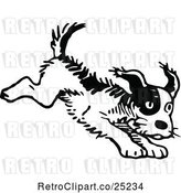 Vector Clip Art of Retro Dog by Prawny Vintage