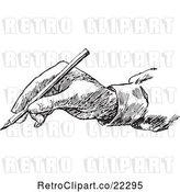 Vector Clip Art of Retro Drawing Hand - 1 by BestVector