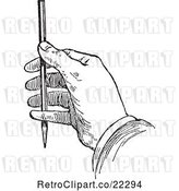 Vector Clip Art of Retro Drawing Hand - 2 by BestVector
