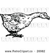 Vector Clip Art of Retro Duck by Prawny Vintage