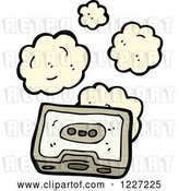 Vector Clip Art of Retro Dusty Cassette Tape by Lineartestpilot