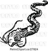 Vector Clip Art of Retro Eel by Prawny Vintage