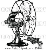 Vector Clip Art of Retro Electric Fan by Prawny Vintage