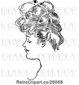 Vector Clip Art of Retro Elegant Lady 3 by Prawny Vintage