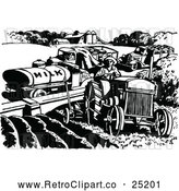 Vector Clip Art of Retro Farm Vehicles by Prawny Vintage
