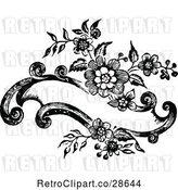 Vector Clip Art of Retro Floral Banner Design by Prawny Vintage