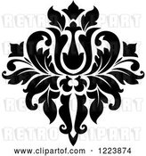 Vector Clip Art of Retro Floral Damask Design 21 by Vector Tradition SM