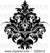 Vector Clip Art of Retro Floral Damask Design 3 by Vector Tradition SM