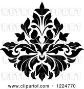 Vector Clip Art of Retro Floral Damask Design 33 by Vector Tradition SM