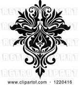 Vector Clip Art of Retro Floral Damask Design 4 by Vector Tradition SM