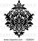 Vector Clip Art of Retro Floral Damask Design 44 by Vector Tradition SM