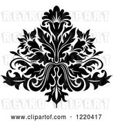 Vector Clip Art of Retro Floral Damask Design 5 by Vector Tradition SM