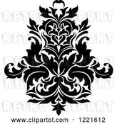 Vector Clip Art of Retro Floral Damask Design 7 by Vector Tradition SM