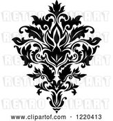 Vector Clip Art of Retro Floral Damask Design by Vector Tradition SM