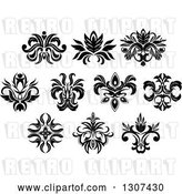 Vector Clip Art of Retro Floral Design Elements 11 by Vector Tradition SM