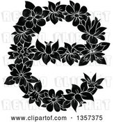 Vector Clip Art of Retro Floral Lowercase Letter E Design by Vector Tradition SM