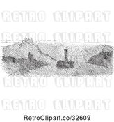 Vector Clip Art of Retro Fog on the Rhine in by Picsburg
