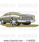 Vector Clip Art of Retro Ford Fairmont Muscle Car by Patrimonio