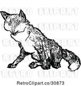 Vector Clip Art of Retro Fox by Prawny Vintage