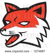 Vector Clip Art of Retro Fox Head by Patrimonio