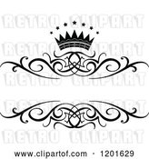 Vector Clip Art of Retro Frame with a Crown and Stars 2 by Vector Tradition SM