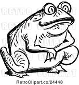 Vector Clip Art of Retro Frog by Prawny Vintage