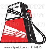 Vector Clip Art of Retro Gas Station Pump 2 by Patrimonio