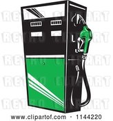 Vector Clip Art of Retro Gas Station Pump 4 by Patrimonio