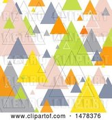Vector Clip Art of Retro Geometric Pyramid or Triangle Background by KJ Pargeter