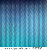 Vector Clip Art of Retro Gradient Blue Zig Zag Pattern Background by KJ Pargeter