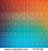 Vector Clip Art of Retro Gradient Colorful Wallpaper Pattern Background by KJ Pargeter