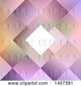 Vector Clip Art of Retro Gradient Purple Diamond or Square Geometric Background by KJ Pargeter