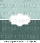 Vector Clip Art of Retro Grungy Background with Stripes and a Frame by KJ Pargeter