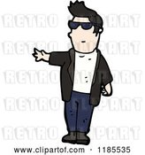 Vector Clip Art of Retro Guy from the 1950's by Lineartestpilot