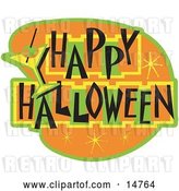 Vector Clip Art of Retro Happy Halloween Bar Sign by Andy Nortnik