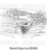 Vector Clip Art of Retro Hat on the Rhine in by Picsburg