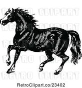 Vector Clip Art of Retro Horse 1 by Prawny Vintage