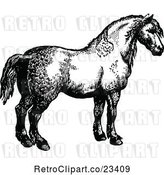 Vector Clip Art of Retro Horse 2 by Prawny Vintage