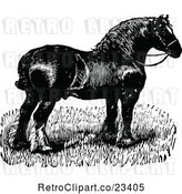 Vector Clip Art of Retro Horse 4 by Prawny Vintage