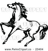 Vector Clip Art of Retro Horse 5 by Prawny Vintage